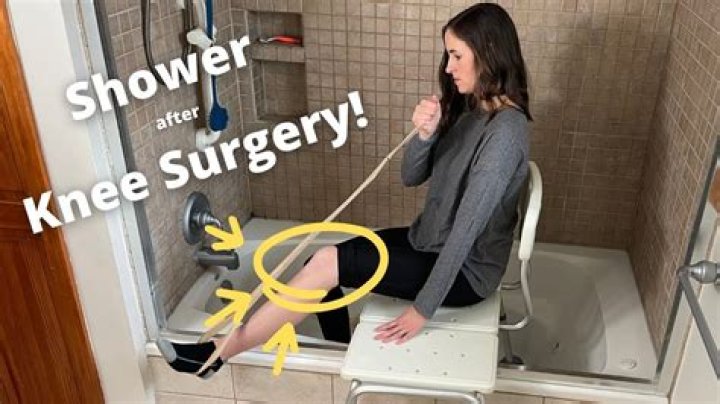 How do you shower after ankle surgery?