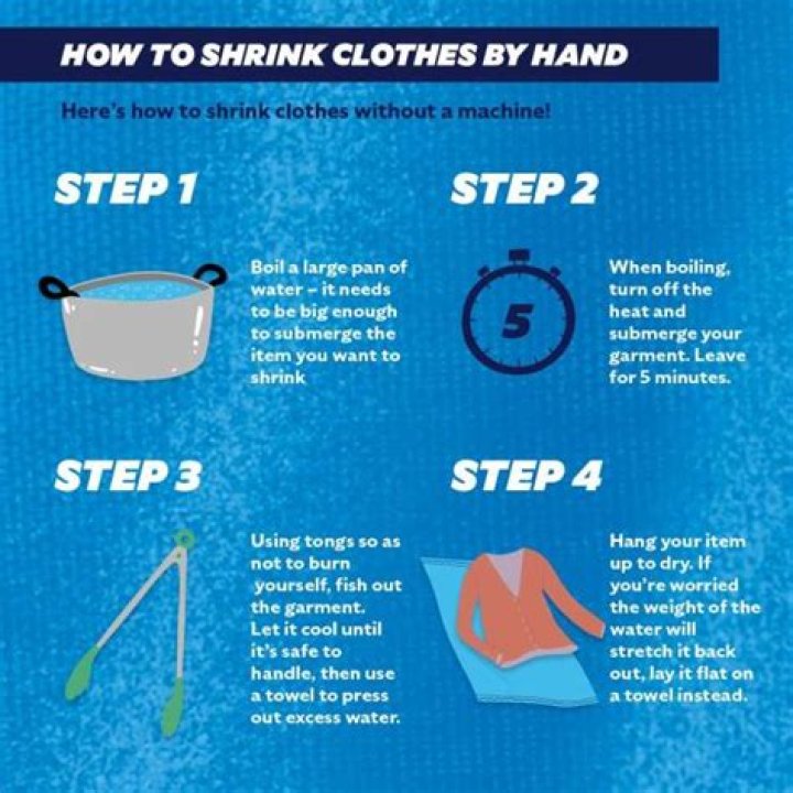 How do you shrink a shirt in boiling water?
