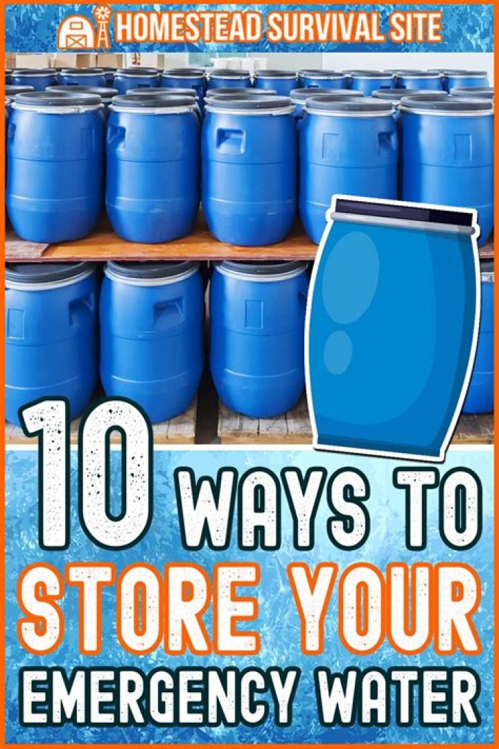 How do you store water for years?