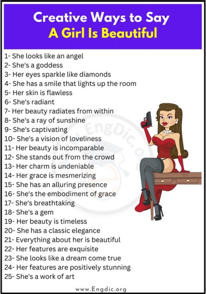 How do you tell a girl she's amazing?