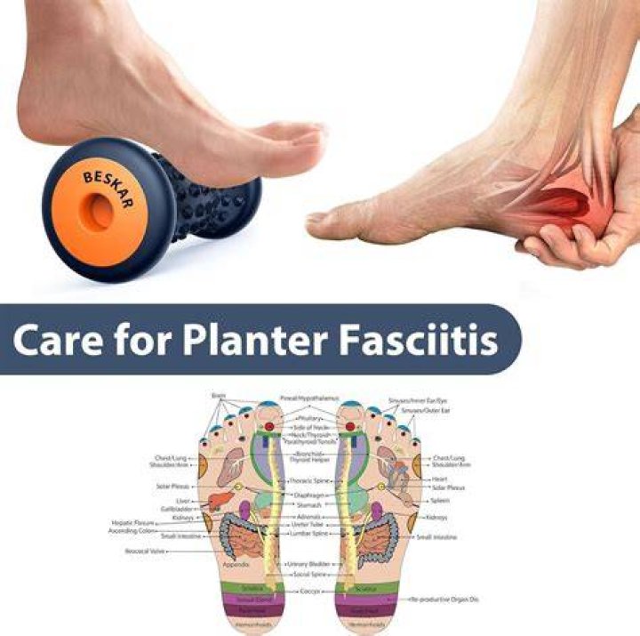 How do you use a foot roller for plantar fasciitis?