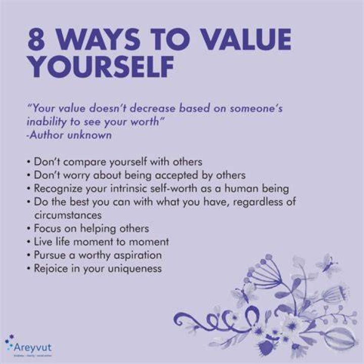 How do you value yourself?