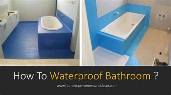 How do you waterproof before tiling?