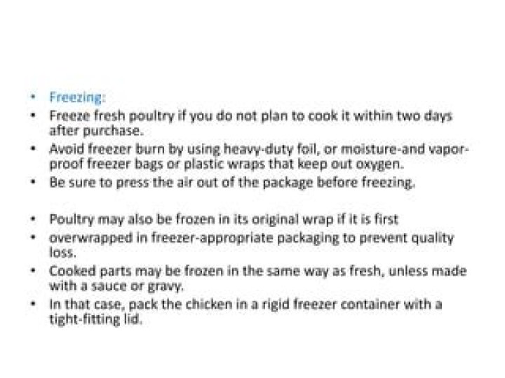How do you wrap poultry to freeze?