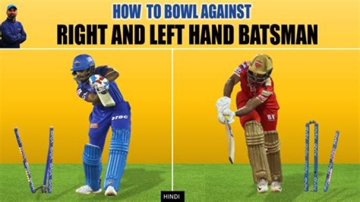How does a left handed batsman Bowl?