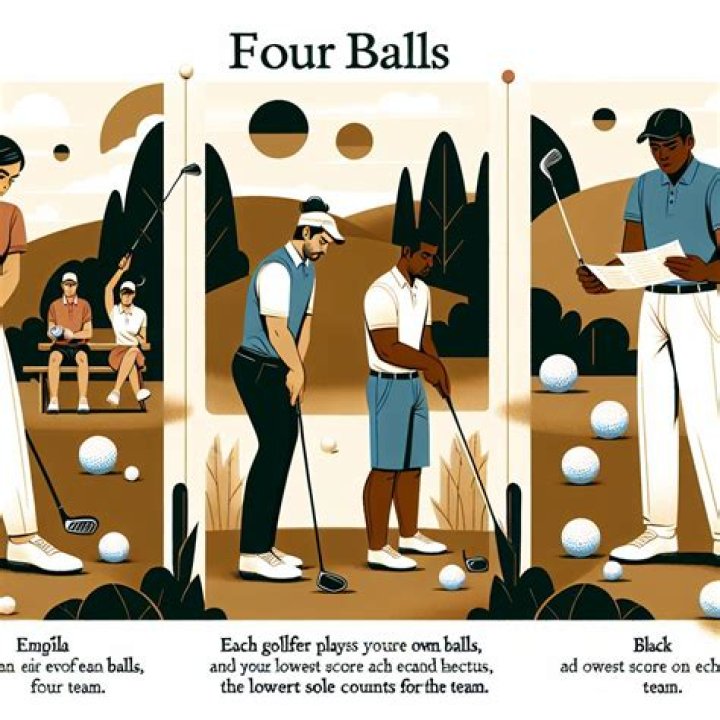 How does fourballs work in golf?