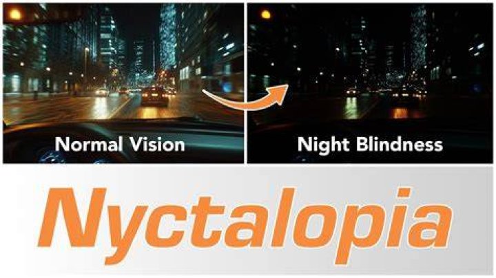 How does night blindness look like?
