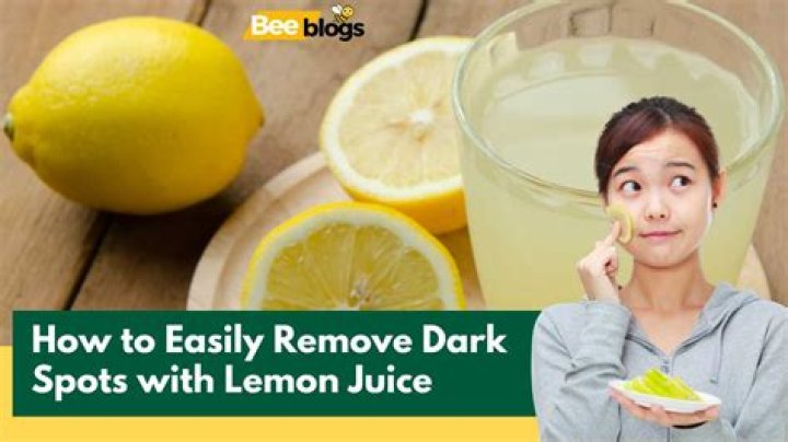 How effective is lemon juice on dark spots?