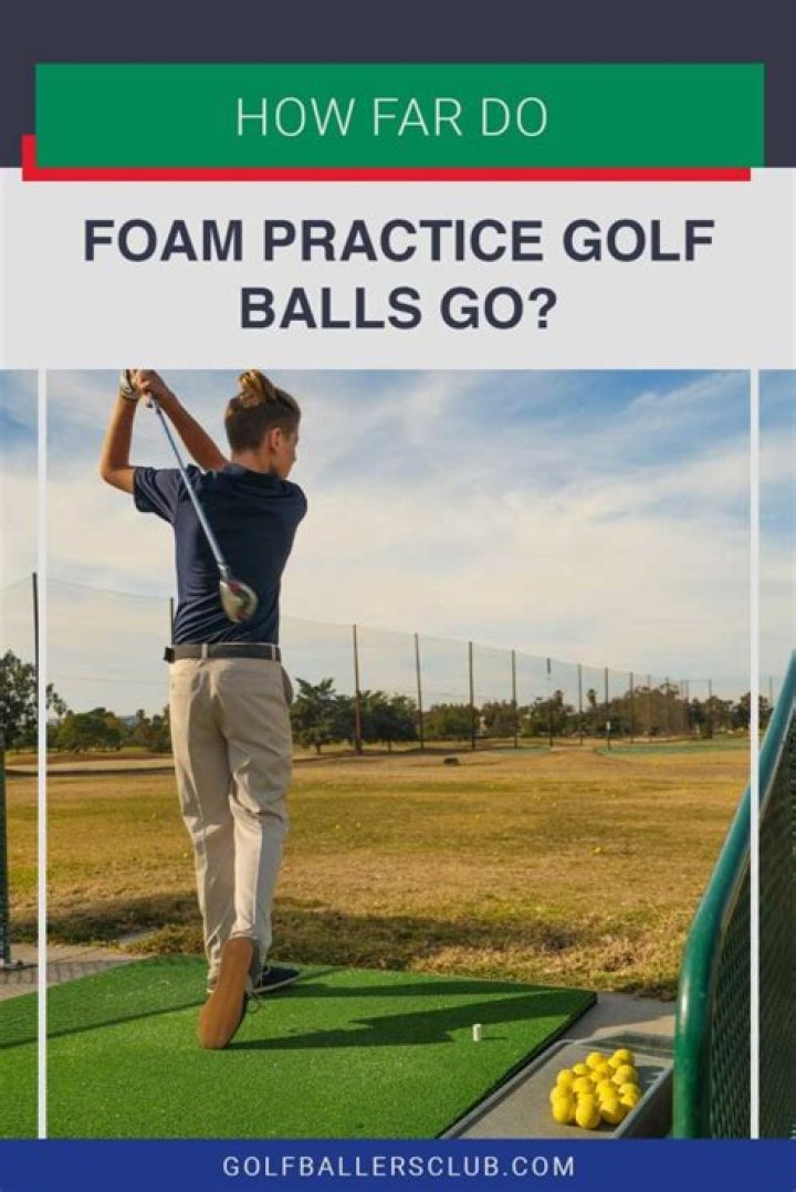 How far do Callaway practice balls go?