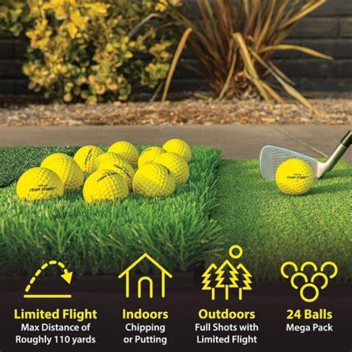 How far do limited flight golf balls go?