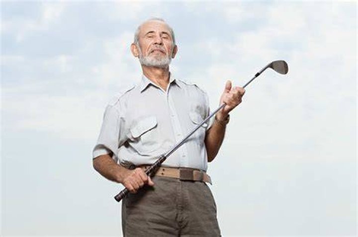How far does the average 70 year old man hit a golf ball?