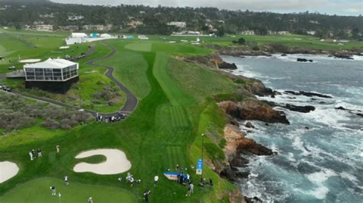 How far is 7th hole at Pebble Beach?