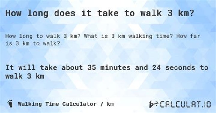 How far is a 3km run?