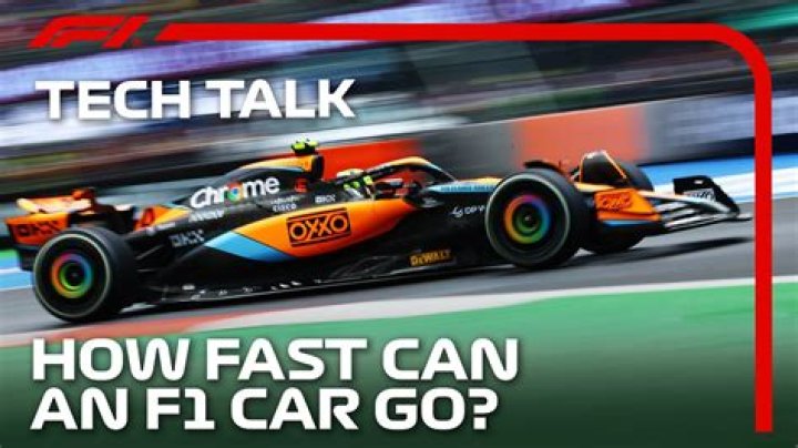 How fast can F1 cars go?