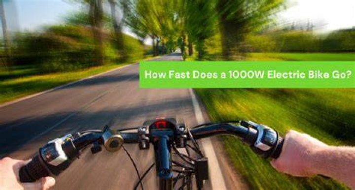 How fast does a 1000W electric bike go?