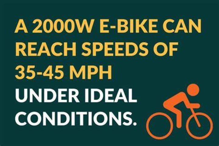 How fast does a 2000w electric bike go?