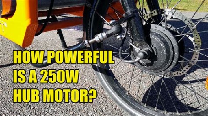 How fast is a 250W ebike?