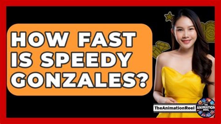 How Fast Is Speedy Gonzales?