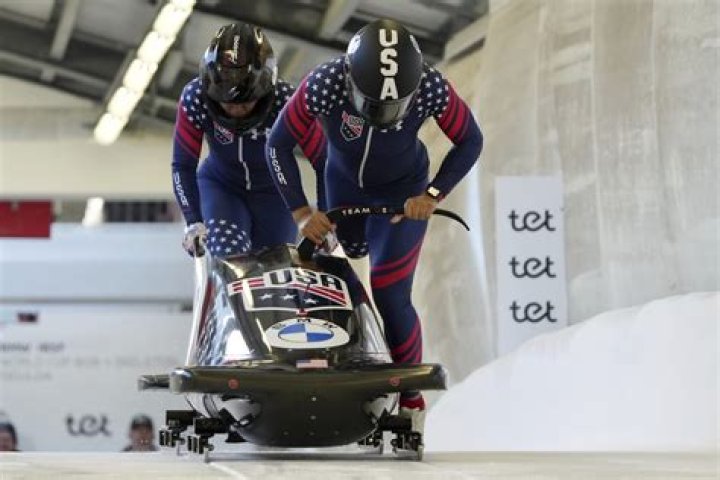 How heavy is the two-man bobsled?