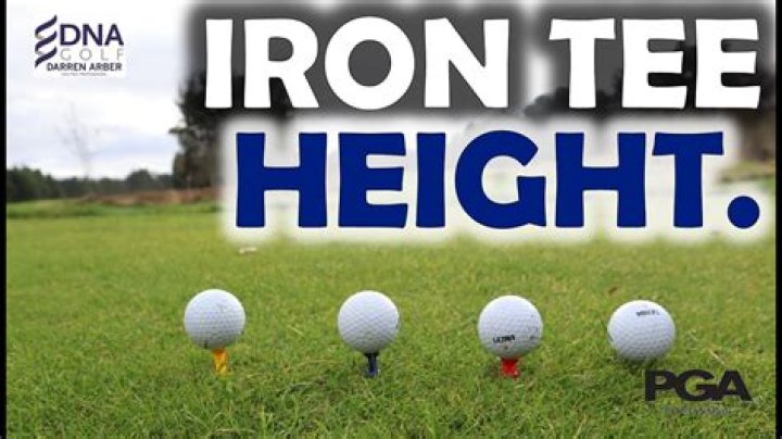 How high should I tee my irons?