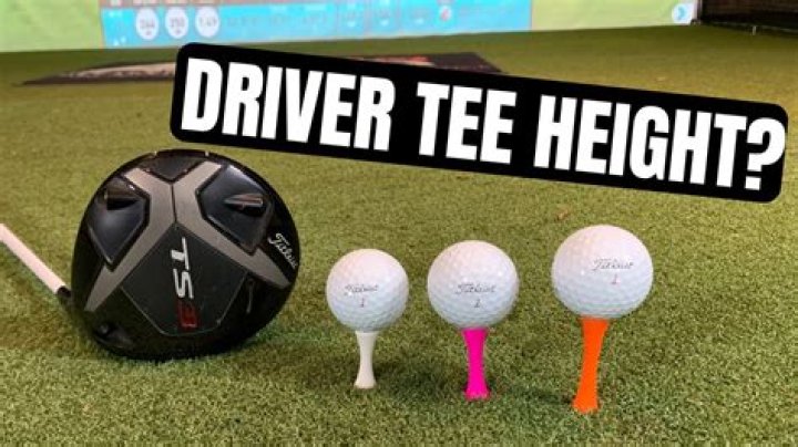 How high should you tee up driver?