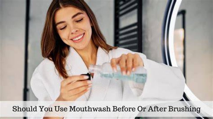 How long after brushing can you use mouthwash?