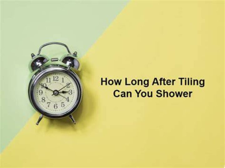 How long after tiling can you shower?