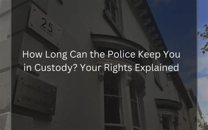 How long can police keep you in custody for criminal damage?