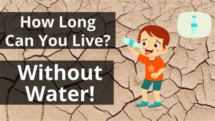 How long can you live without water?