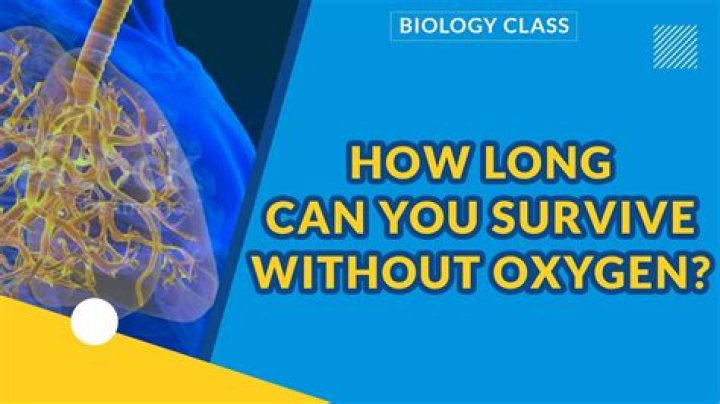 How long can you survive in a room without oxygen?