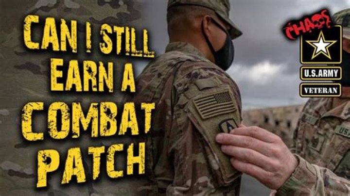 How long do you have to be in a combat zone to get a combat patch?