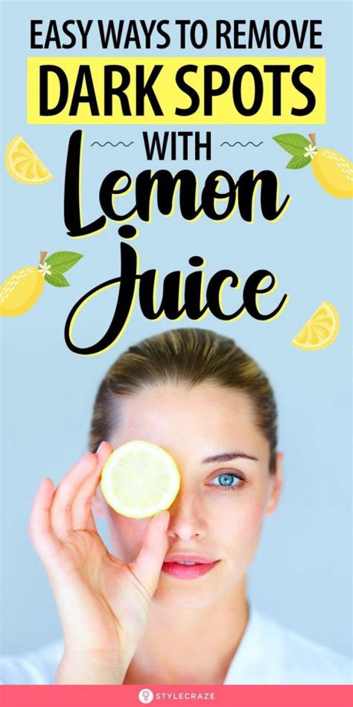 How long does it take for lemon juice to lighten dark spots?