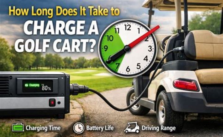 How long does it take to charge a golf cart?