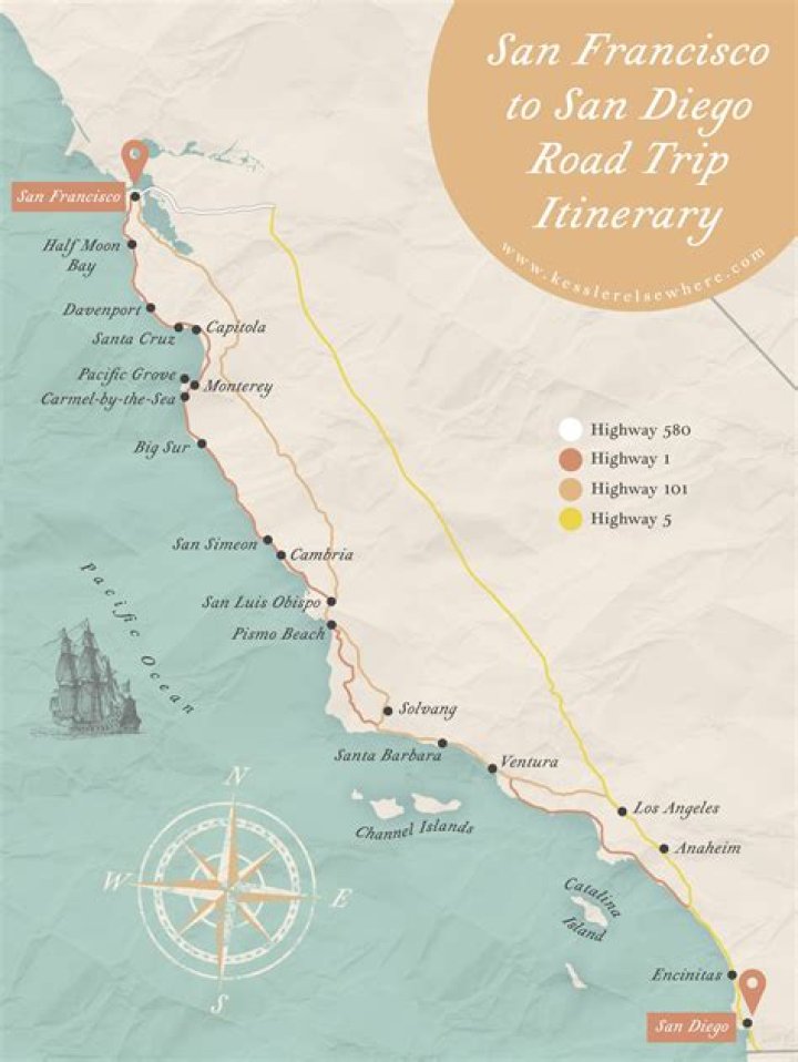 How long is a car ride from LA to San Francisco?