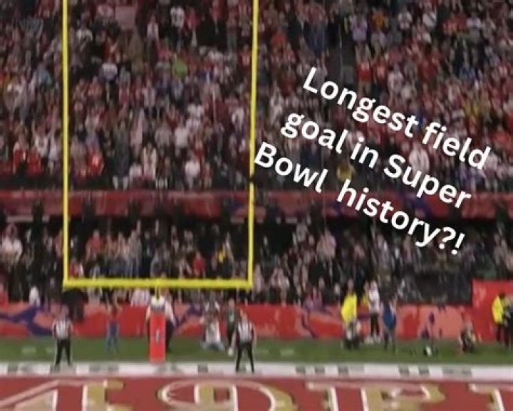How long was the longest field goal in Super Bowl history?