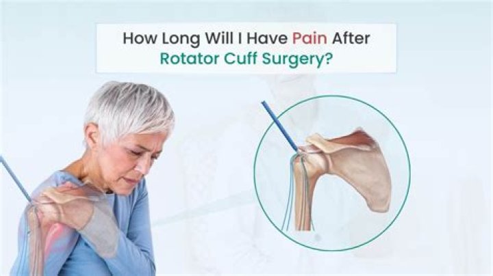How long will I have pain after shoulder surgery?