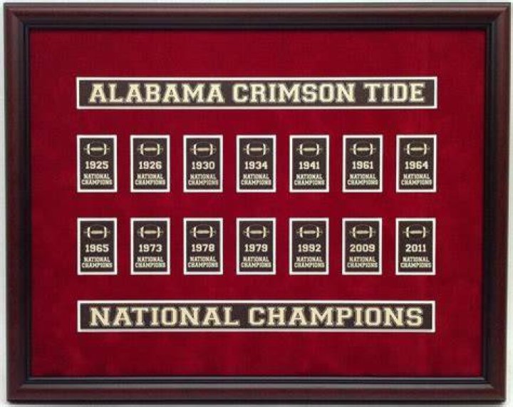 How many championships did Alabama win?