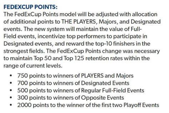 How many FedEx points do you get for a win?