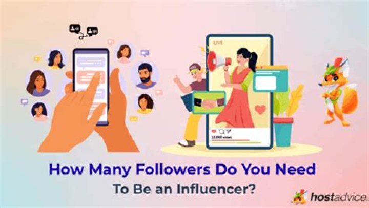 How many followers do you need to be an influencer?