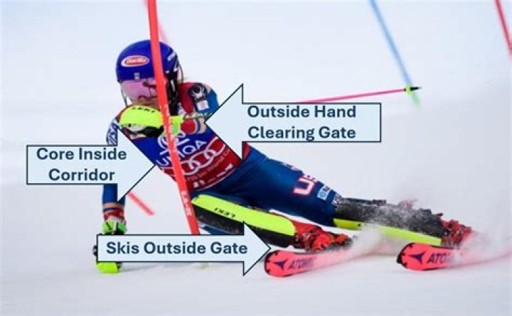 How many gates are in the giant slalom?