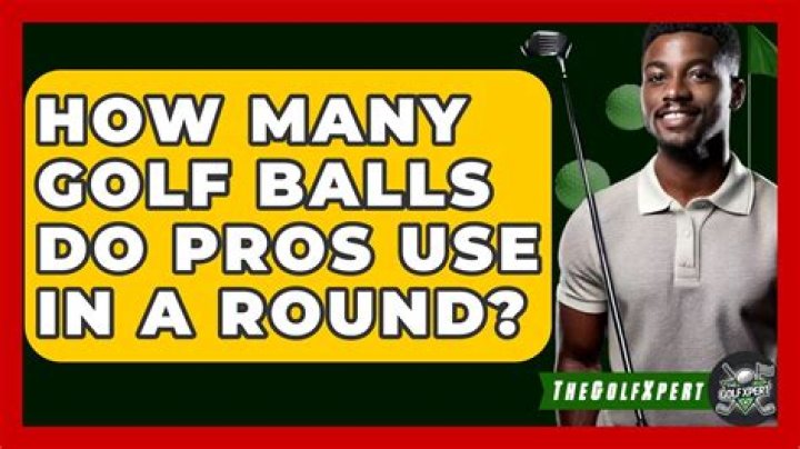 How many golf balls do pros use in a round?