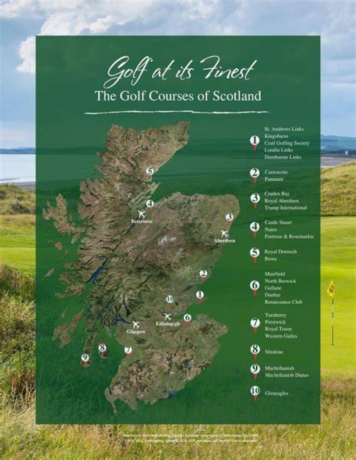 How many golf courses are there in England?