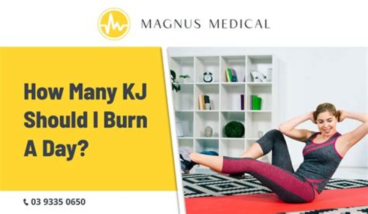 How many kJ should I burn a day?