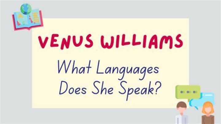 How many languages does Venus Williams speak?