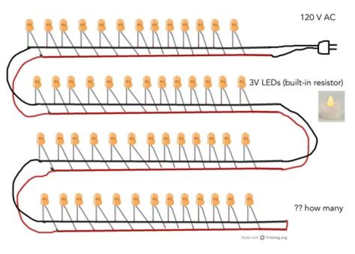 How many LEDs can you run off 12V?