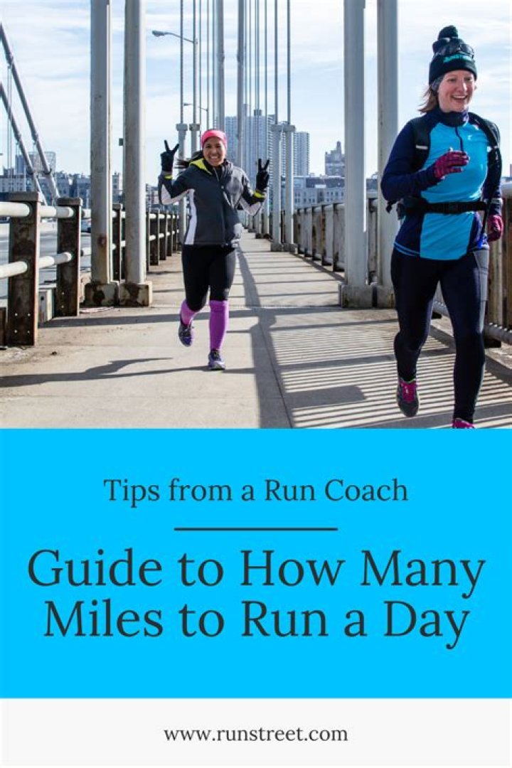 How many miles should I run a day to get in shape?