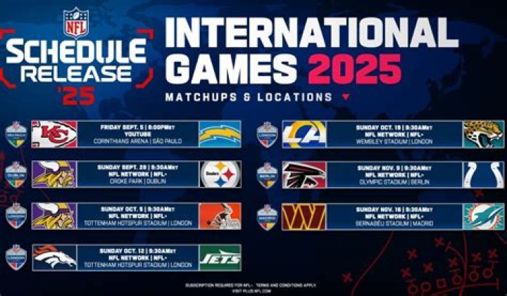 How many NFL games are overseas this year?