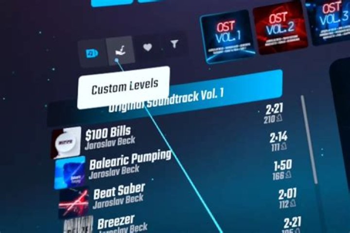 How many songs are included in Beat Saber?