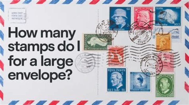 How many stamps do I need for a 9 by 13 envelope?