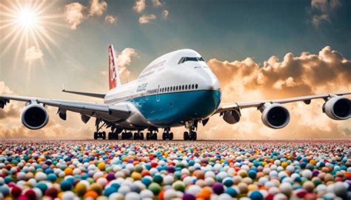 How many tennis balls can fit in a 747?